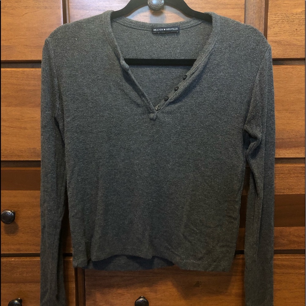 Long sleeve crop top